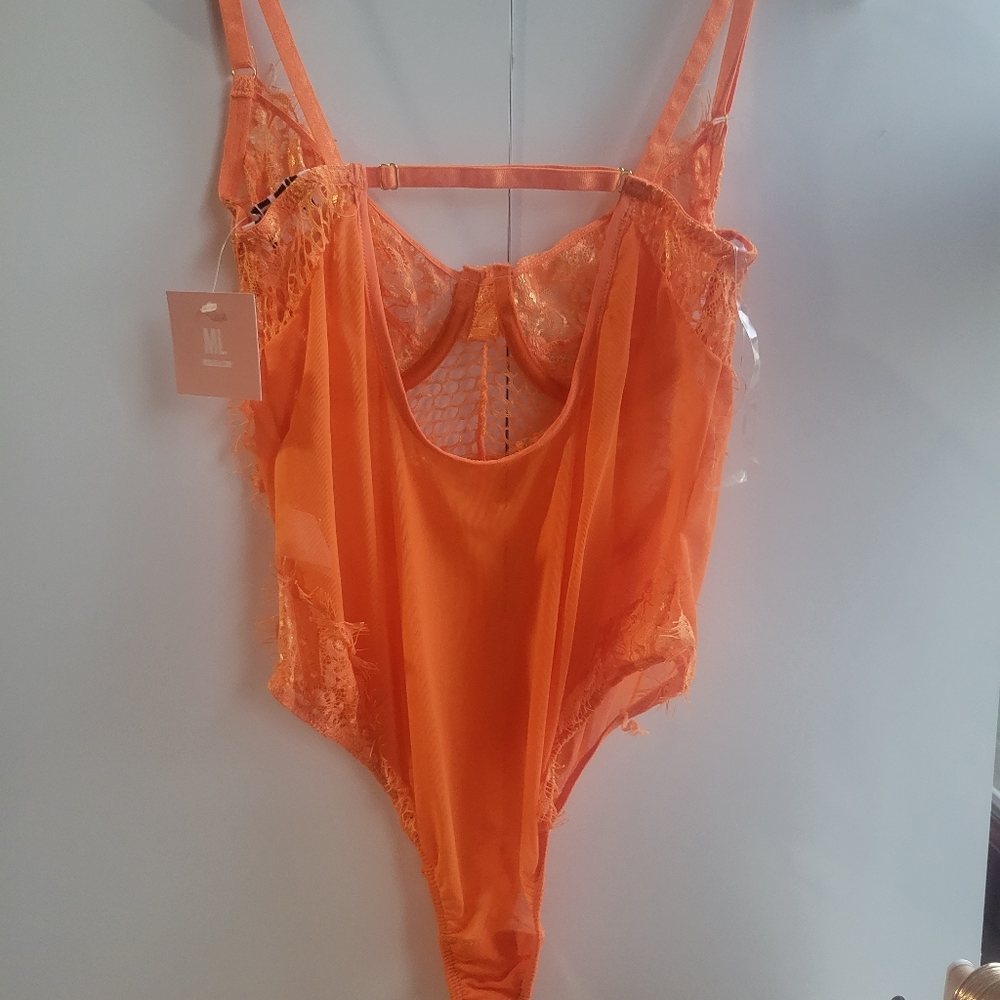 Orange bodysuit